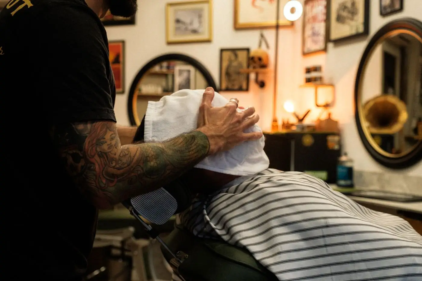 Hot-towel ritual